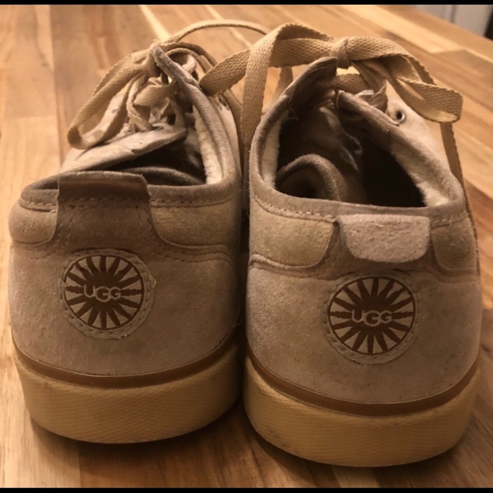 UGG Evera Leather & Genuine Sheepskin Sneakers